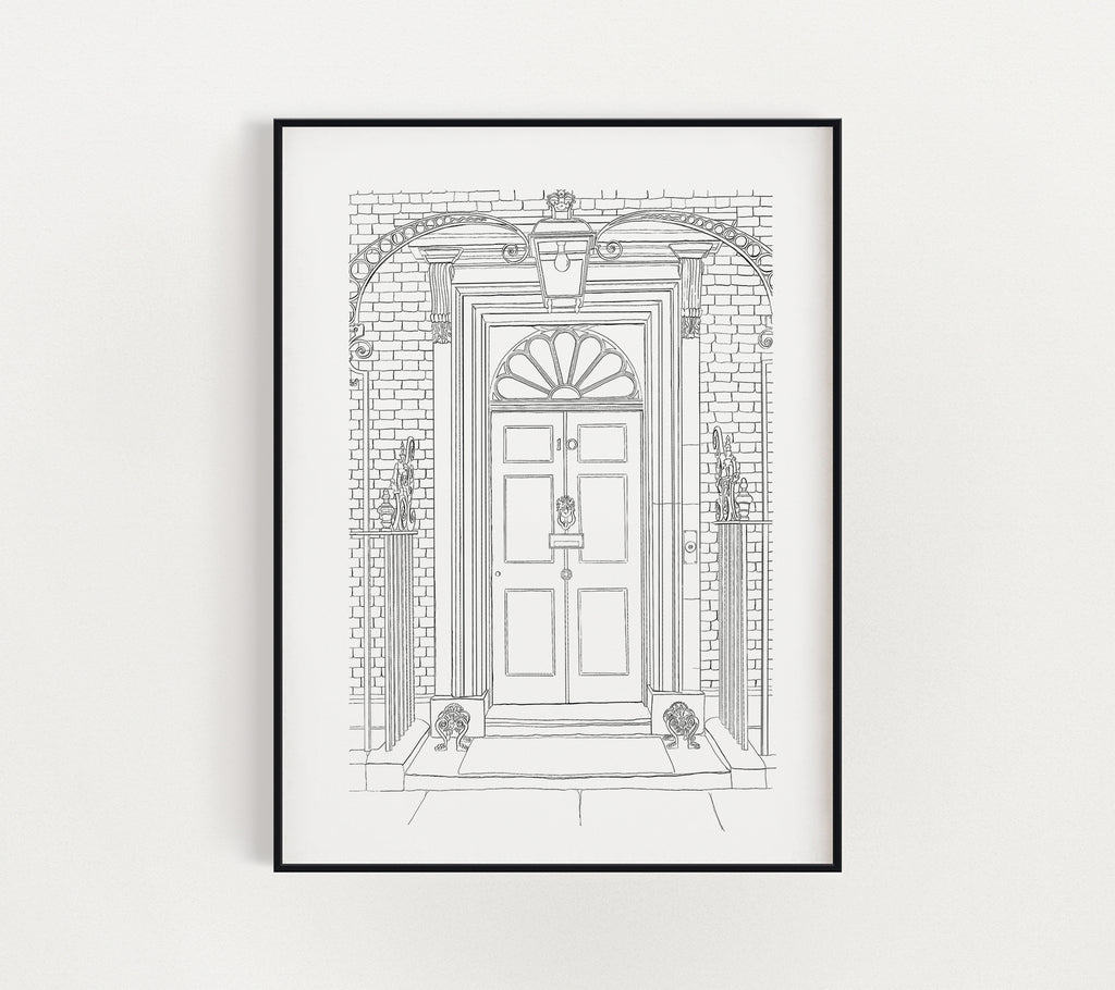 Downing St. London print